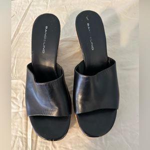 Bandolino wedge cork platform heels